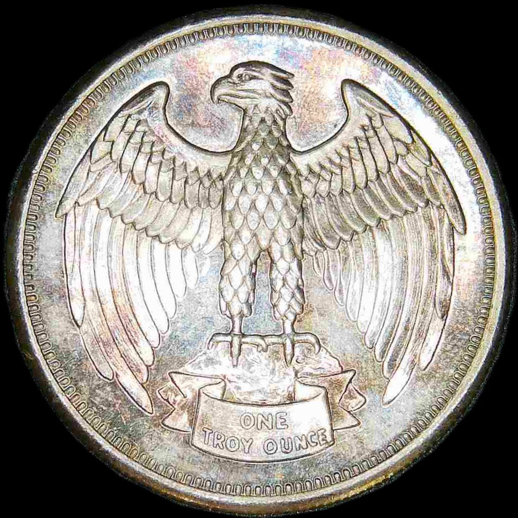 USA. One ounce fine silver. Letcher mint. 1974.