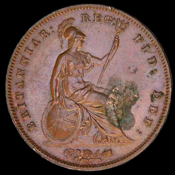 Victoria. Penny. 1858/3 overdate