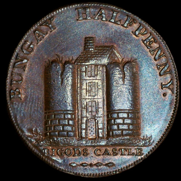 SUFFOLK, Bungay, 'Bigods Castle' Halfpenny, 1794