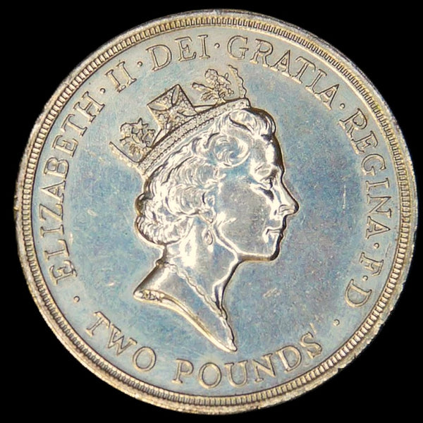 Elizabeth II. Two Pounds. 1989. 'Claim of rights'