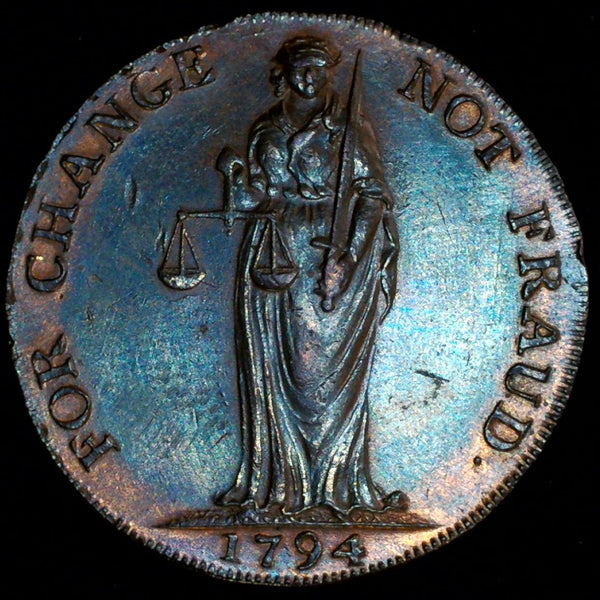 SUFFOLK, Bungay, 'Bigods Castle' Halfpenny, 1794