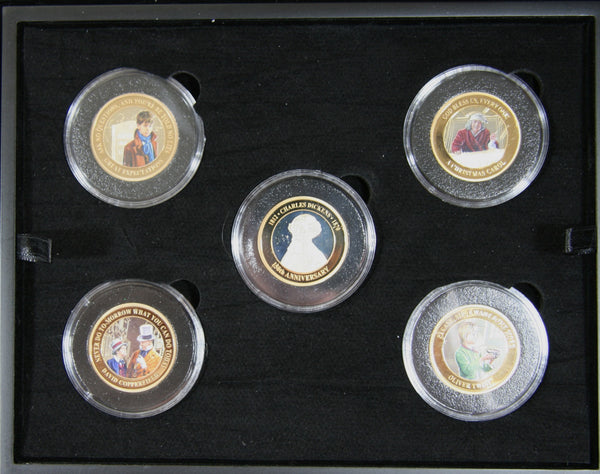 Jersey. Set of 5 Proof Silver 2 pound coins. 2020. Charles Dickens.