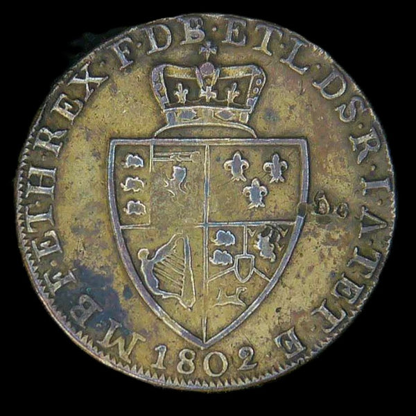 Spade Guinea token by Kettle. 1802.