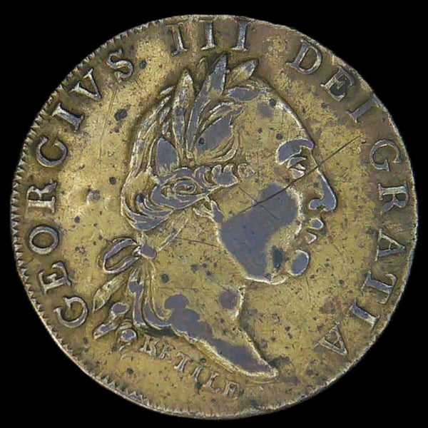 Spade Guinea token by Kettle. 1802.