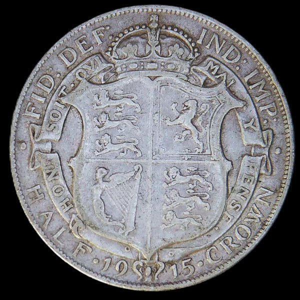 George V. Halfcrown. 1915. A selection.