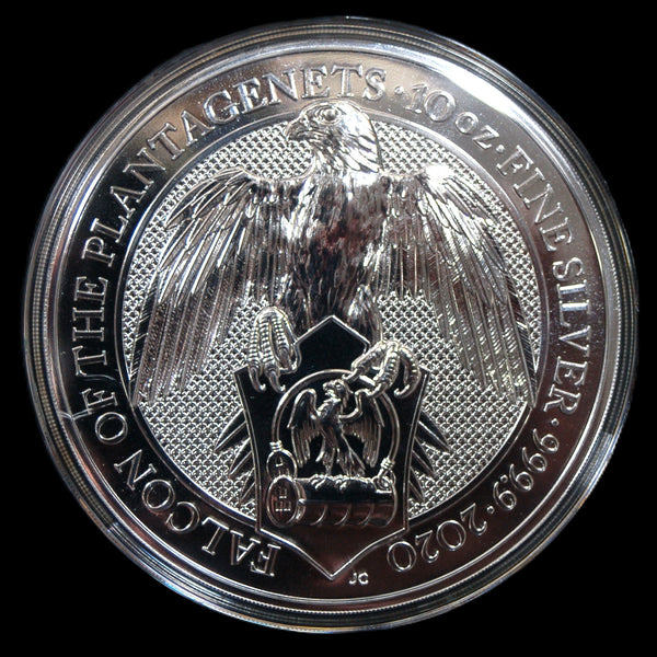 Elizabeth II. 10 Pounds, 10 Ounce fine silver. 2020.