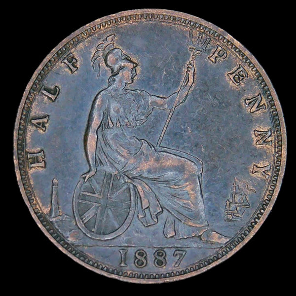 Victoria. Halfpenny. 1887