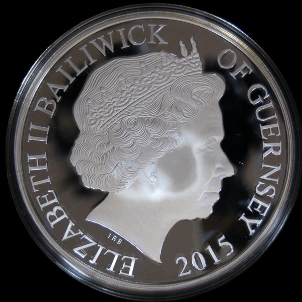 Guernsey. Silver Proof £50. 2015. 10oz silver. 800th Anniversary of The Magna Carta.