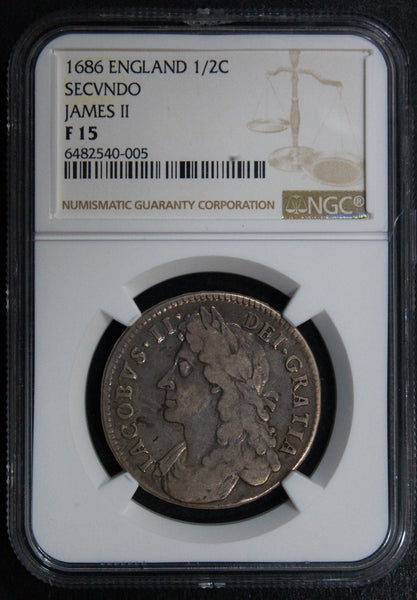James II. Half Crown. 1686