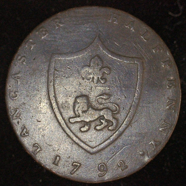 Lancaster. Half Penny token. 1792