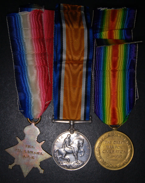 WW1. Trio. Greaves. APC/ Loyal North Lancashire Regiment