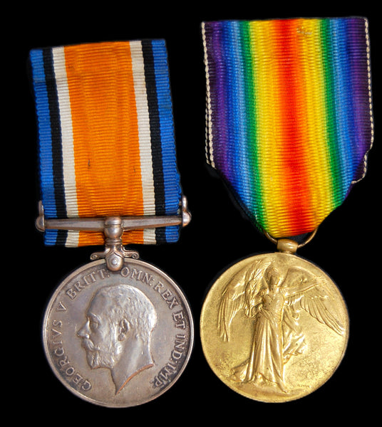 WW1. Pair. Devonshire & Oxford & Bucks