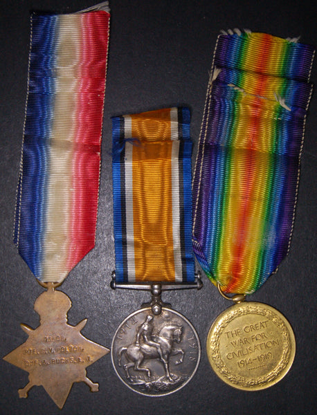 WW1. Trio. Bolton. Oxford & Bucks L.I.