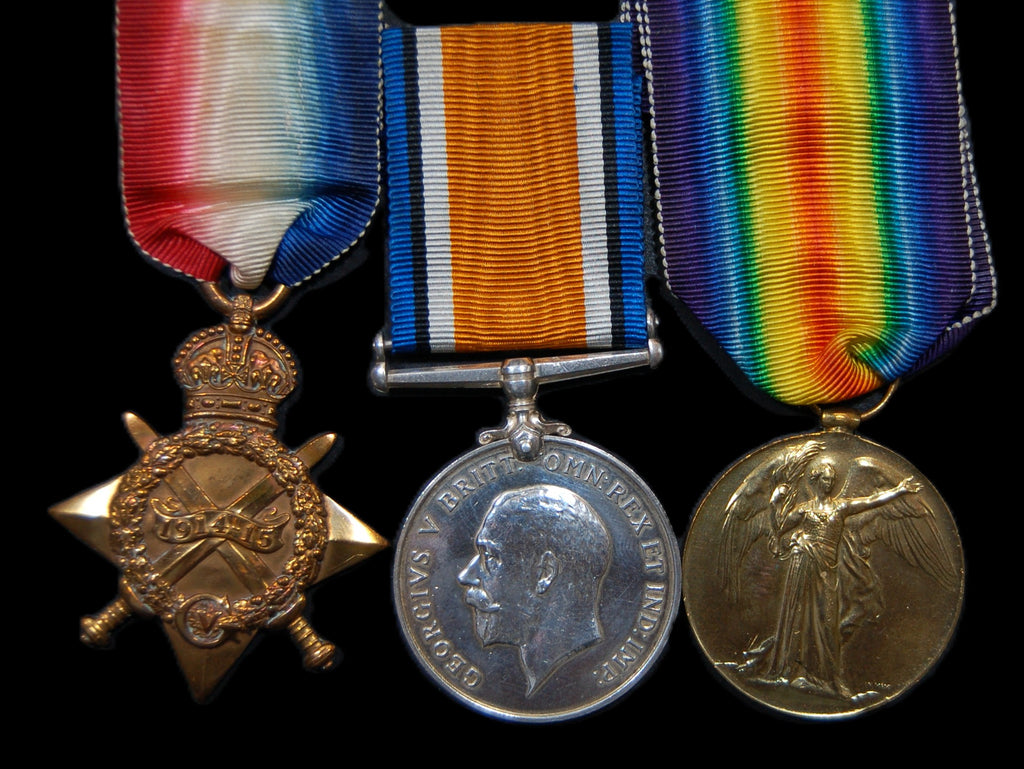 WW1. Trio. Thompson. Kings Shropshire Light Infantry. K.I.A.