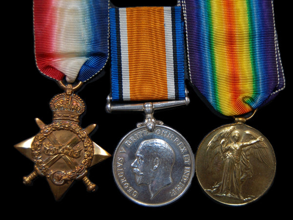 WW1. Trio. Thompson. Kings Shropshire Light Infantry. K.I.A.