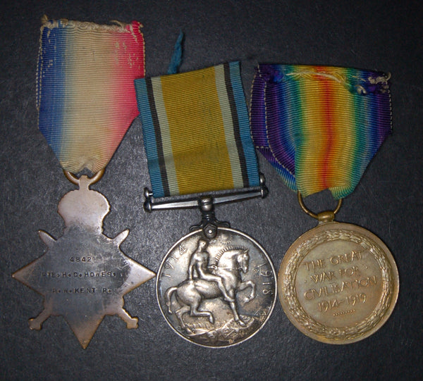 WW1. Trio. Howes. R.W. Kent. R