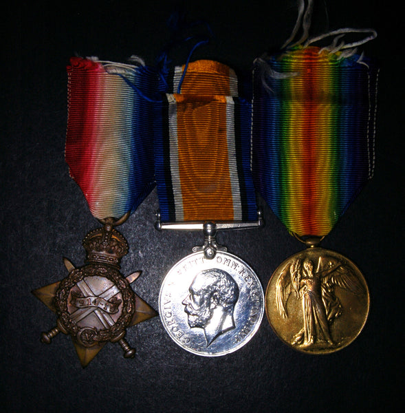 WW1. Trio. Harrington. R.A.