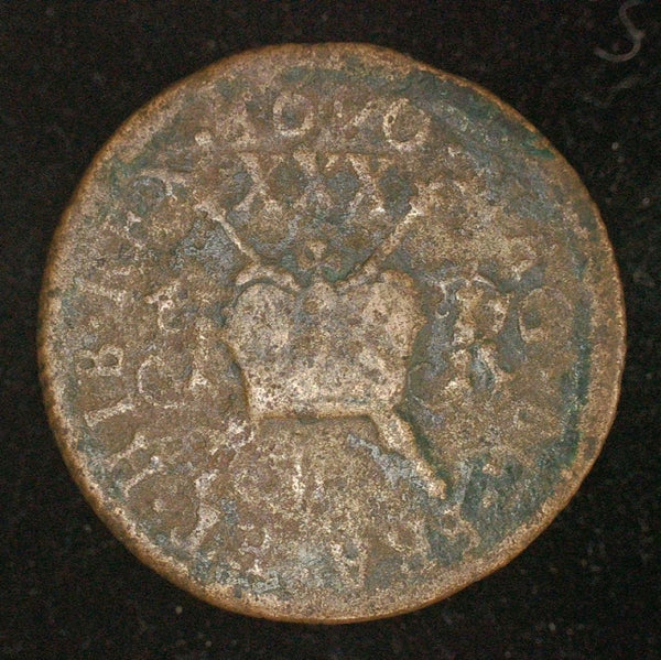 Ireland. James II. Gun money small Half Crown. 1690