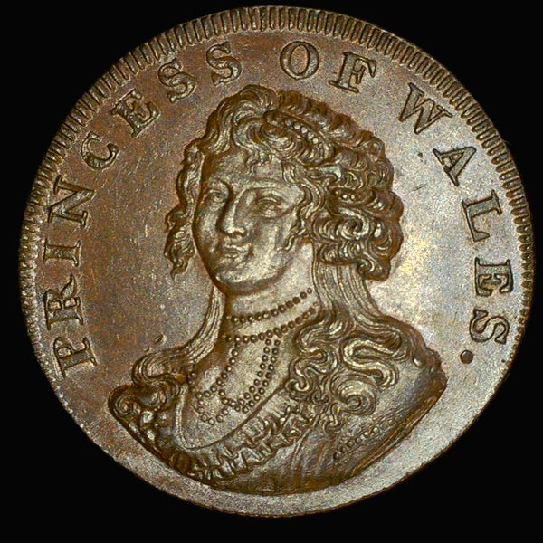 Middlesex. Half Penny. 1795. Princess of Wales.