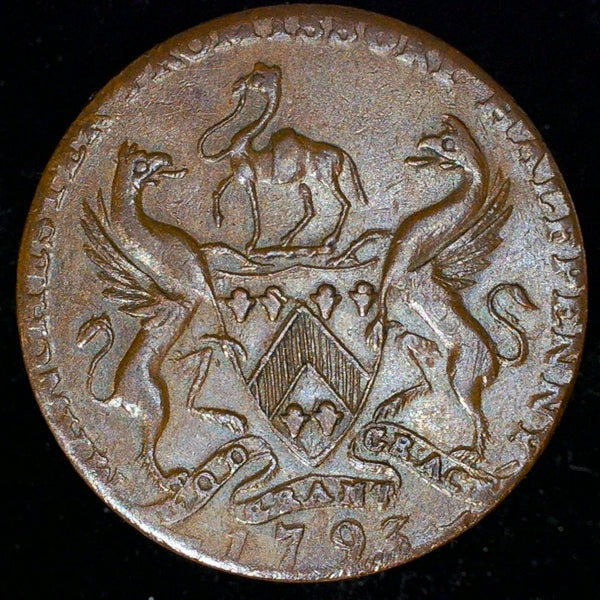 Lancashire. Manchester. Half Penny token. 1793
