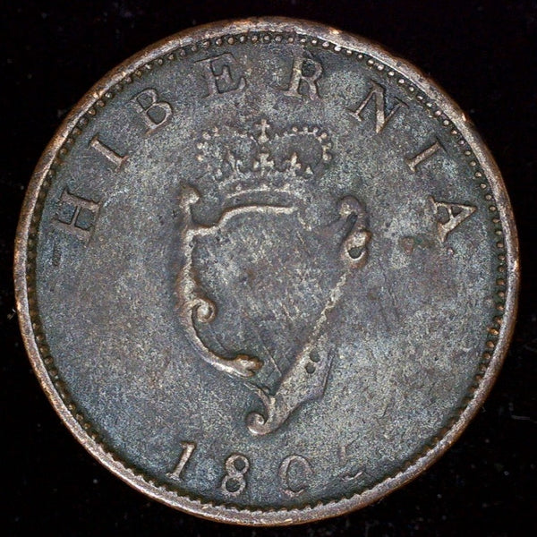 Ireland. Halfpenny. 1805
