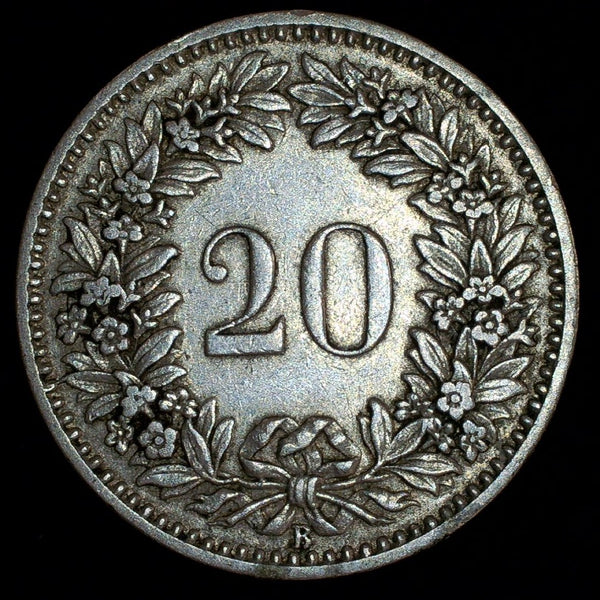 Switzerland. 20 Rappen. 1899