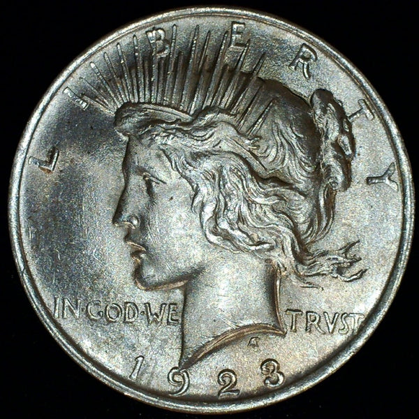 USA. Peace Dollars. 1922 & 23. Uncirculated.