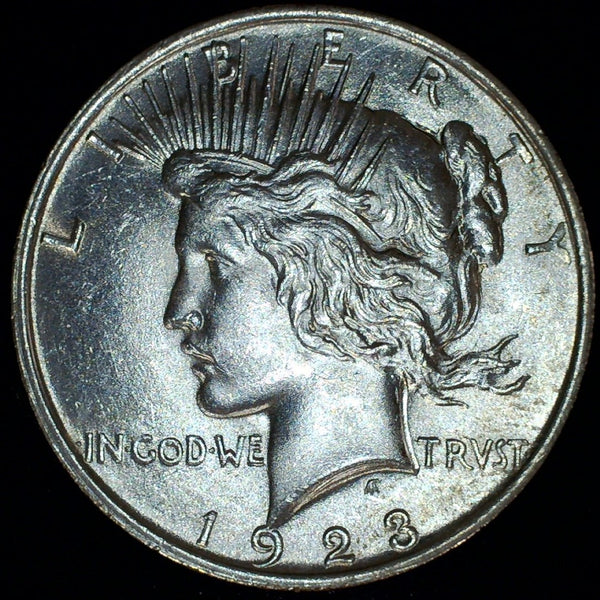 USA. Peace Dollars. 1922 & 23. Uncirculated.