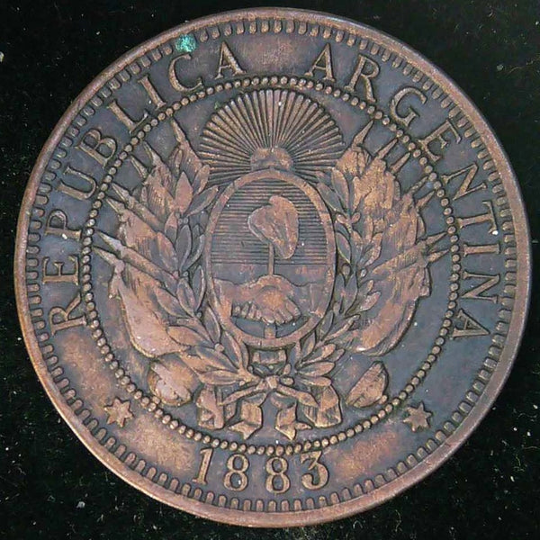 Argentina. 2 Centavos. 1883.