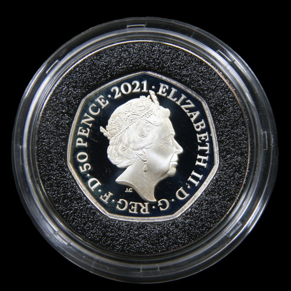 Elizabeth II. Silver proof 50 Pence. 2021. Team GB.