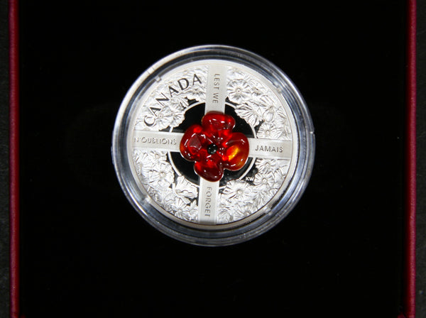 Canada. Proof Fine Silver 20 Dollars. 2019. 'Lest We Forget'