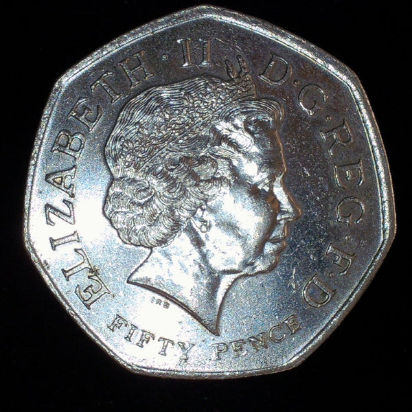 Elizabeth II. Fifty Pence. 2009. Kew gardens