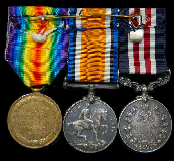 WW1. Military Medal Trio. King. R.A.