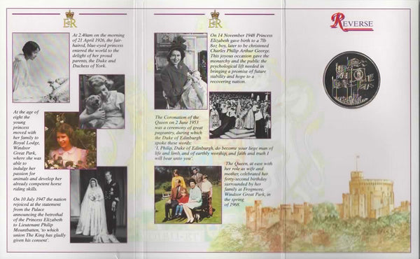 Elizabeth II. 5 Pounds. 1996. Royal Mint presentation pack.