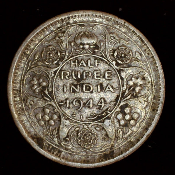 India. Half rupee. 1944