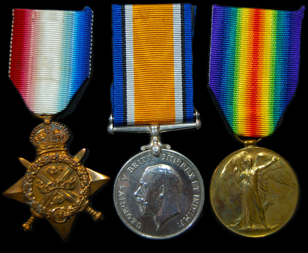 WW1. 1914 star trio. Martin. Shropshire Light Infantry. Died in service.