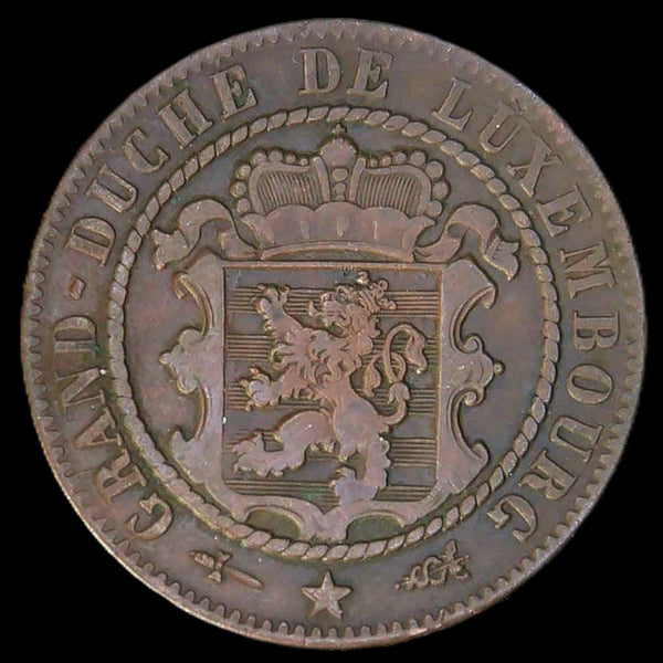 Luxembourg 10 Centimes. 1870.