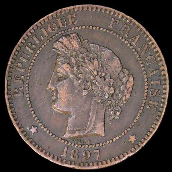 France. 10 Centimes. 1897