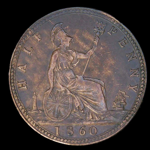 Victoria. Halfpenny. 1860.
