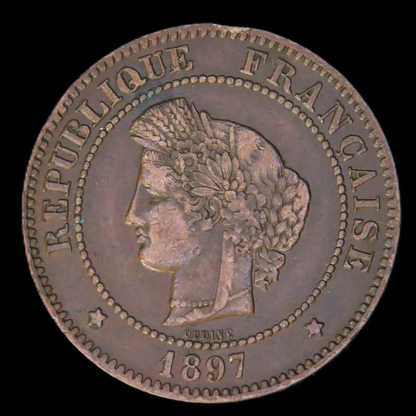 France. 5 Centimes. 1897A