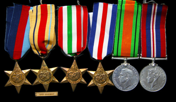 WW2. USA Silver Star campaign gallantry group of 7. Stanton. County of London Yeomanry.