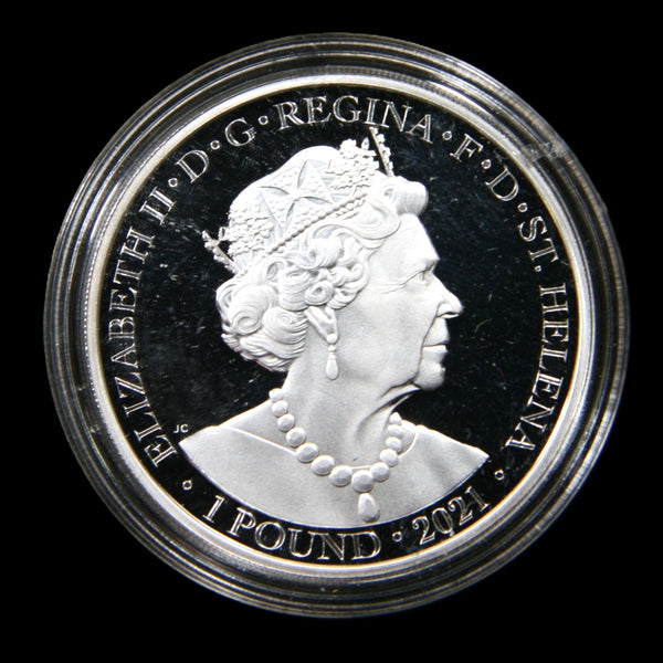 St Helena. Silver Proof One Pound. 2021. Napoleons Angel.