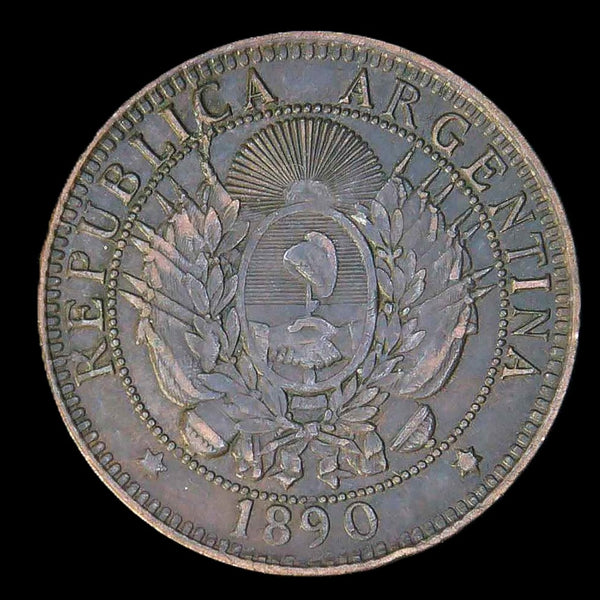 Argentina. 2 Centavos. 1890.
