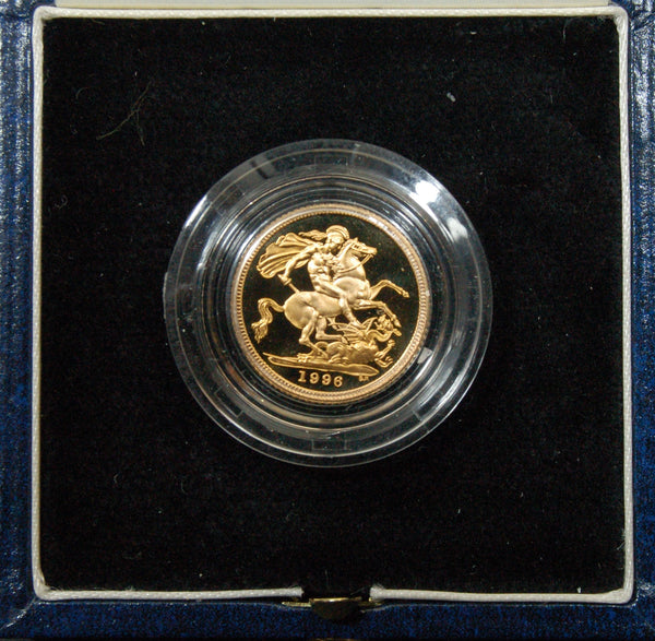 Elizabeth II. Proof Half sovereign. 1996. Royal Mint