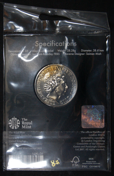 Elizabeth II. Royal Mint. Five Pounds. London 2012