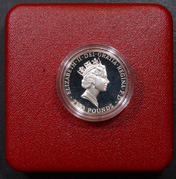 Elizabeth II. Royal Mint Silver proof £2. 1996