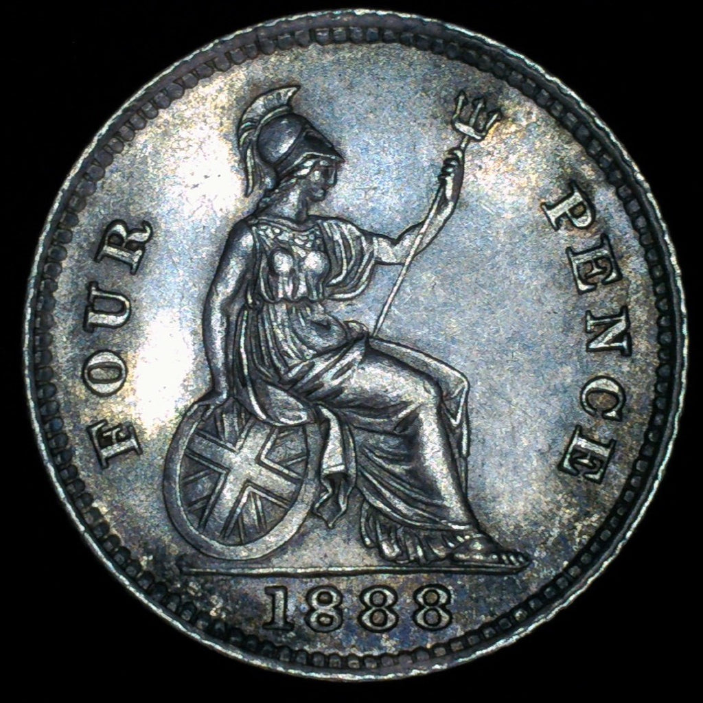 Victoria. Four Pence. 1888