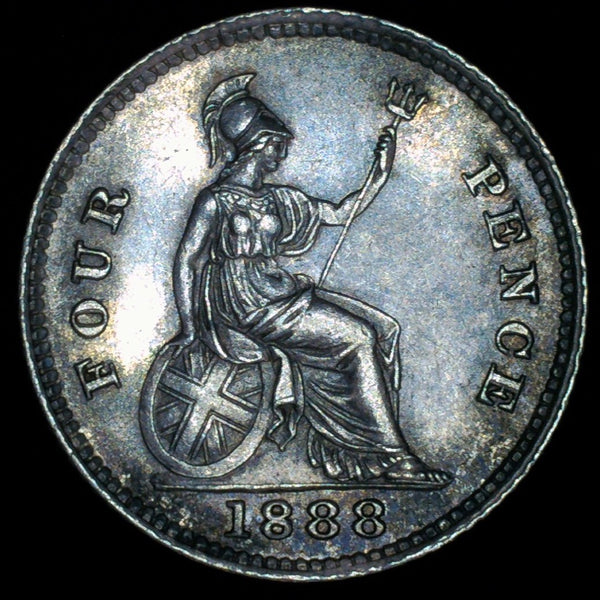 Victoria. Four Pence. 1888
