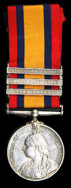 Boer war. QSA medal. Palmer. Rifle Brigade. Died in service.