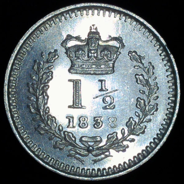Victoria. Three Halfpence. 1838